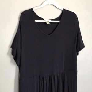CJ Banks Navy Vneck dress
